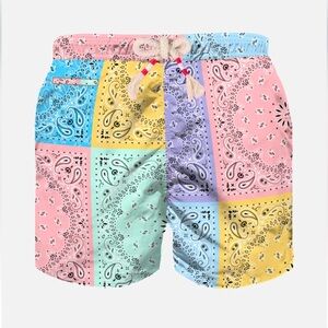 MC2 Saint Barth Boy Bandana Swim Trunk